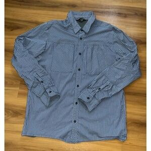 Mens Outdoor Research Plaid Button Down Roll Sleeve Shirt